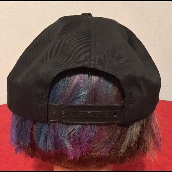 VINTAGE Exide Batteries Racing Team Snapback Trucker Hat Baseball Cap Black New! - Picture 4 of 6